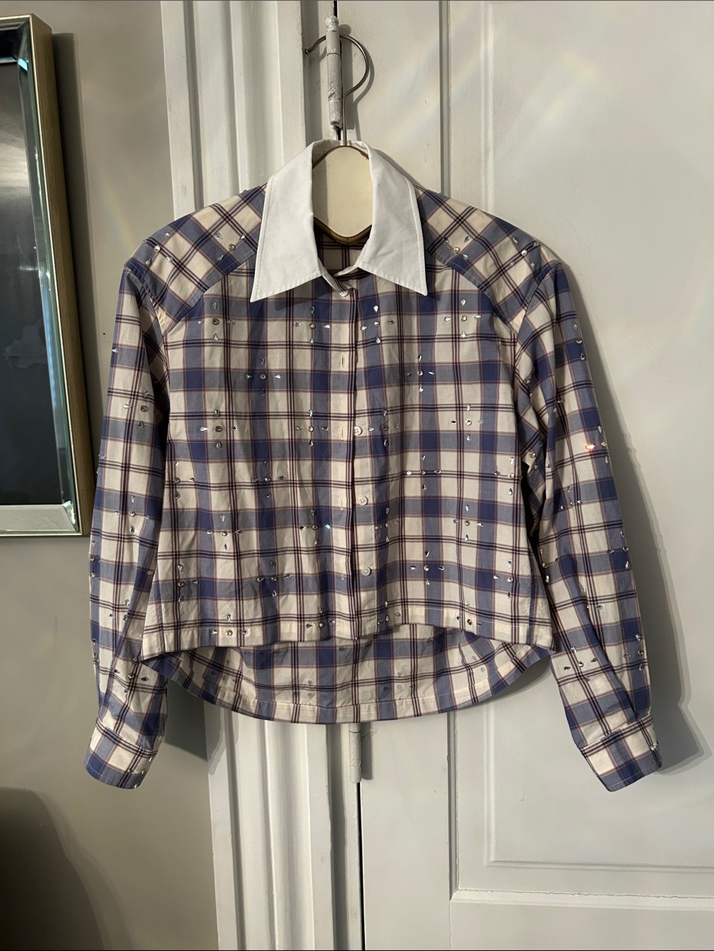 Sandro crystal Shirt NWOT - Picture 2 of 4